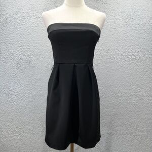 Vintage 90s Y2k Tube Top Black Mini Dress Whimsigoth Indie Goth Fairy twee indie